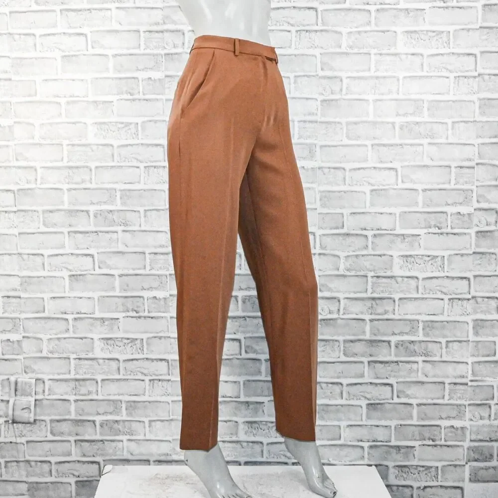 Frankie Shop Women's Isla Tailored Trouser Pants in brown size XS